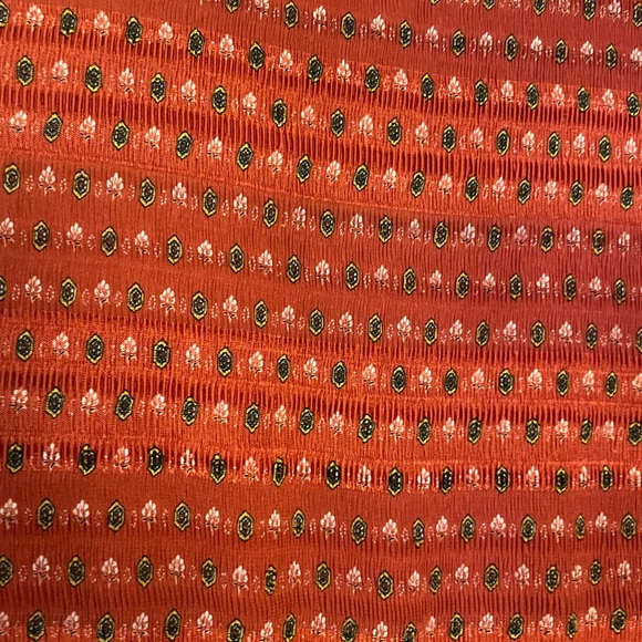 Orange Sleeveless Pattern Midi Dress - Max Studio - Size Large - Picture 8 of 8